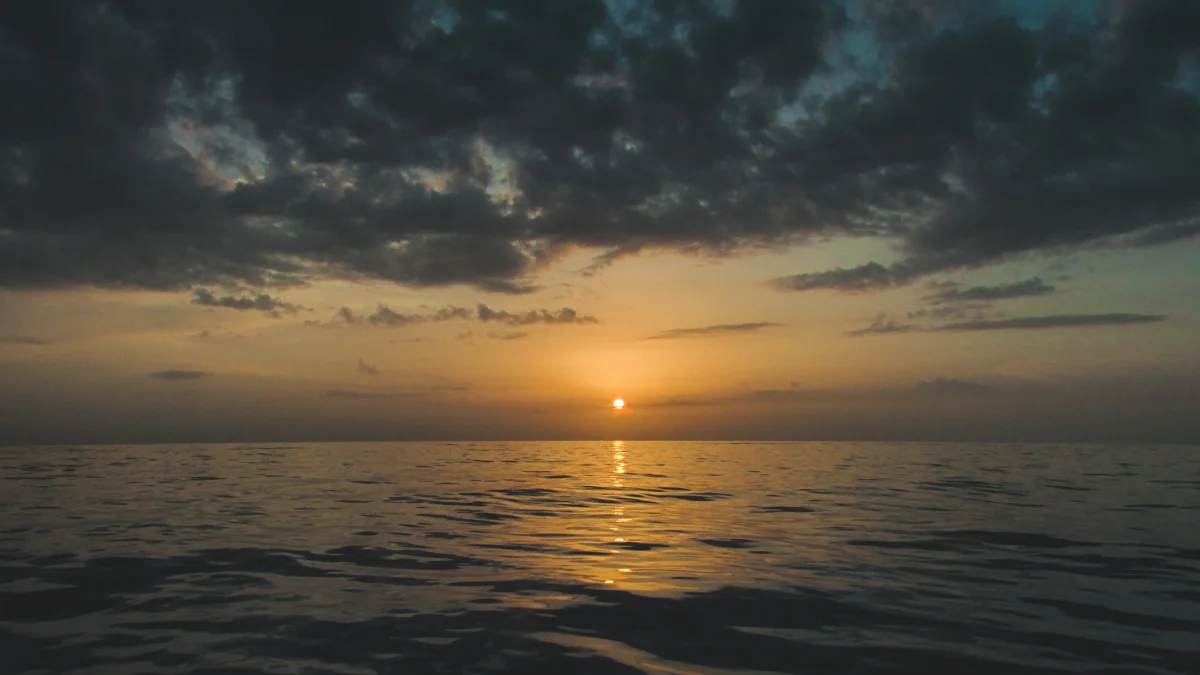 Sunset At Sea